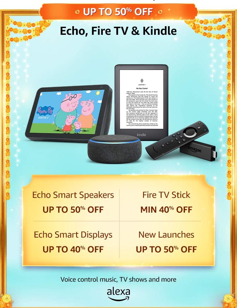 Amazon Great Indian Festival Kindle Offer Sales 2020